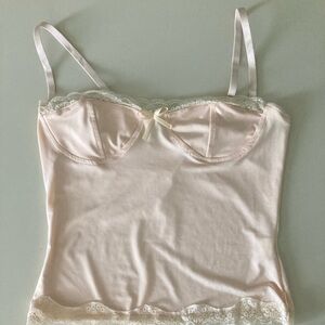 - SOLD - Cream Bustier Tank Top